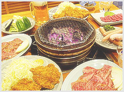 おすすめ品　蓼科牛の本格炭火焼・とんかつ定食